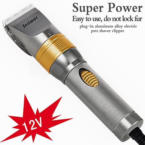 serimer Dog Clippers for Grooming, Professional 15V Heavy Duty Dog Shaver Grooming Kit,Pet Hair Trimmer for Thick Coats… - Image 2