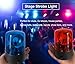 LIFTATAPA LED Strobe Light, 360 Degree Disco Party Rotating Lamp DJ Flashing Stage Lights, Emergency Police Car Beacon Siren Strobe Light with Switch Control for DJ Show Bar (Blue)
