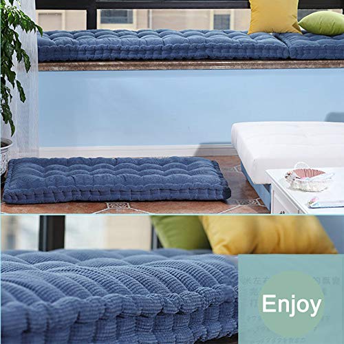 Coussin de banc en velours côtelé vert 55x155 cm d'une élégance rare - 6