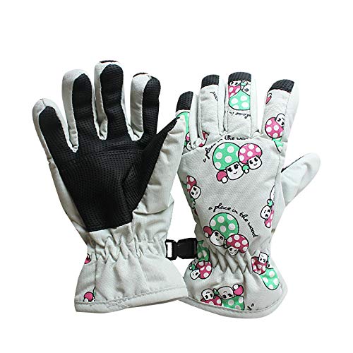 Outdoor Ski Cartoon Kalte Handschuhe Warm Skaten und Druck Kinder Gepolsterte Handschuhe, grau, Einheitsgröße Cover