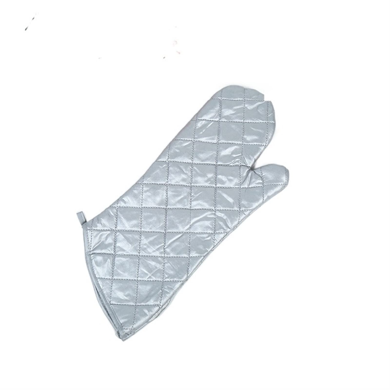 Gants isolants for Four à Micro-Ondes avec revêtement argenté Gants Anti-brûlure for Four de Cuisine Gants de Cuisine Gants résistants à la Chaleur(Silver Long)