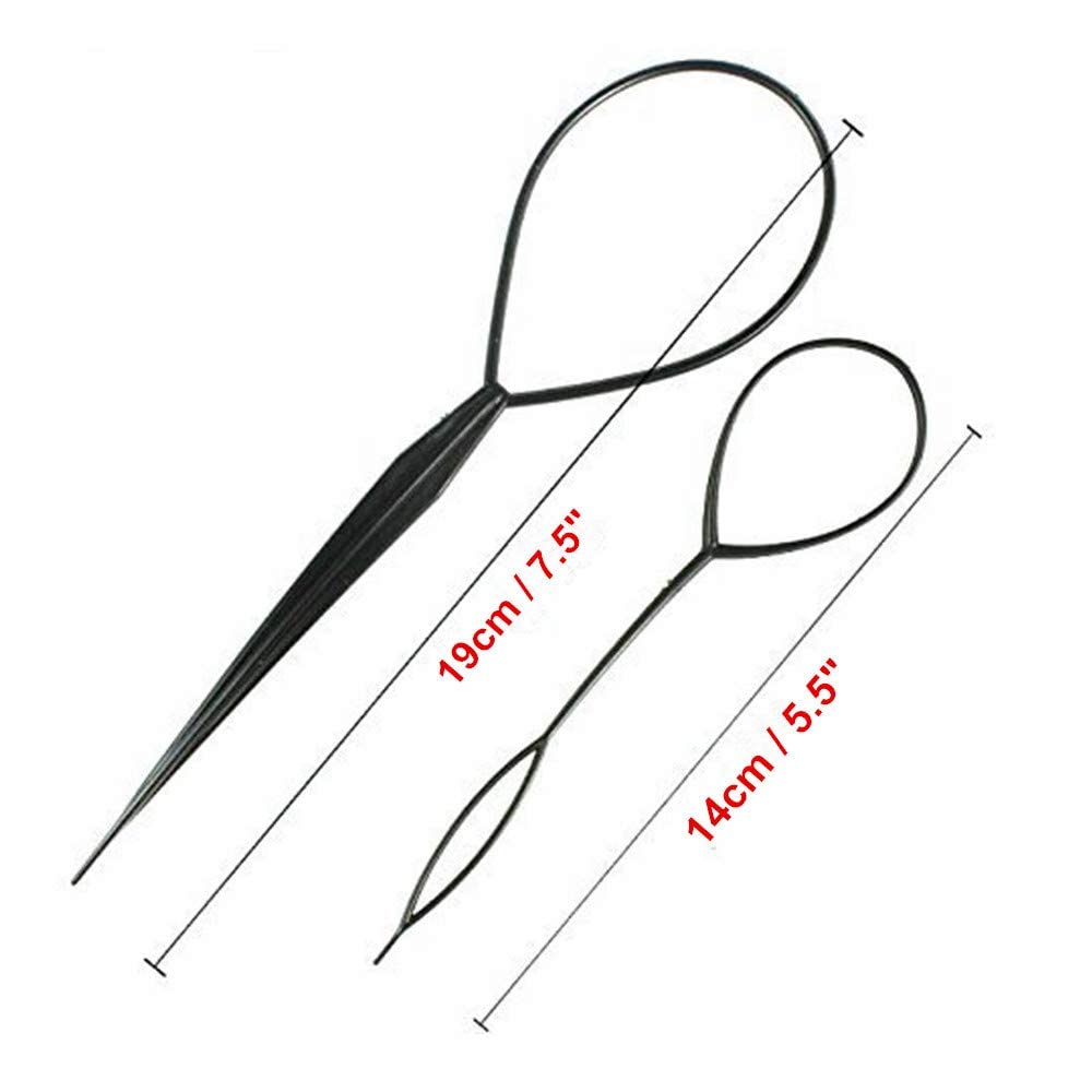 Hair Braid Maker Hair Styling Accessories Ponytail Hair Twist Tool Magic French Braid Tool/Bump Up Volume Hair Inserts/Topsy Tail Kit/Bun Maker/Hair Comb for Women... - Image 5 thumbnail