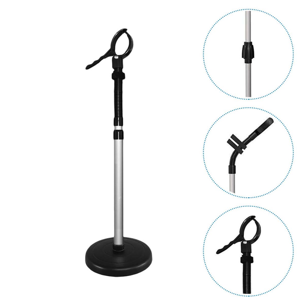 Didiseaon Supporto Lega per Asciugacapelli a Rotazione Ventosa con 360° Gomma , Fissaggio Facile per Styling e Curling