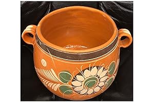 Authentic Mexican Barro Olla Jarro De Tonala Bola Grande Mexicana