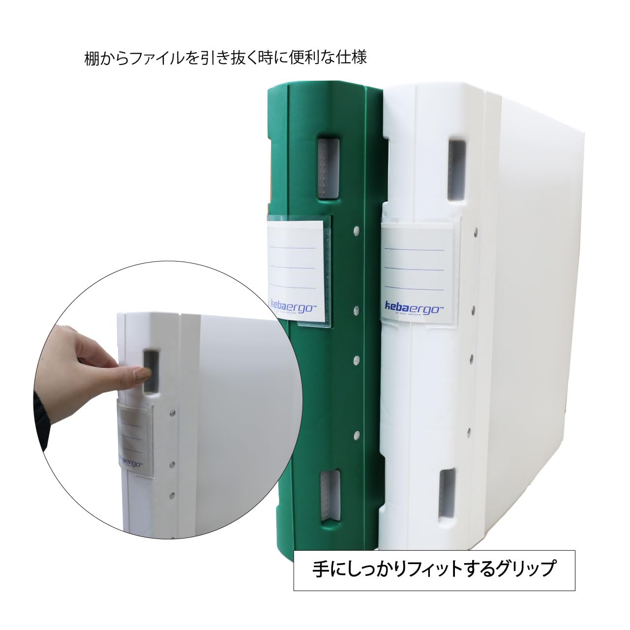 Amazon | テージー Kebaファイル Kebaエルゴ PP製2穴ファイル KEE-552