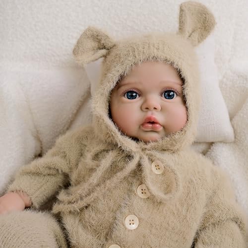 Muñeca Reborn Niña 19 Pulgadas Realista Cuerpo Suave miniatura 5