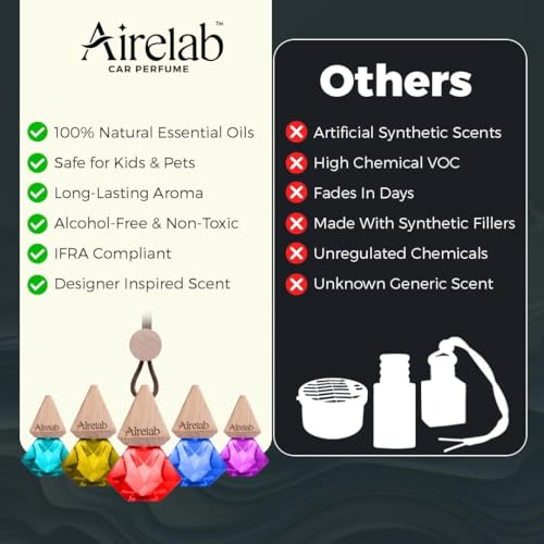 Image of Car Air Freshener 8ml | Perfume-Style Fragrance | Natural Essential Oil Glass Bottle with Wooden Diffuser | Long-Lasting Car Perfume Lasts Up to 60 Days