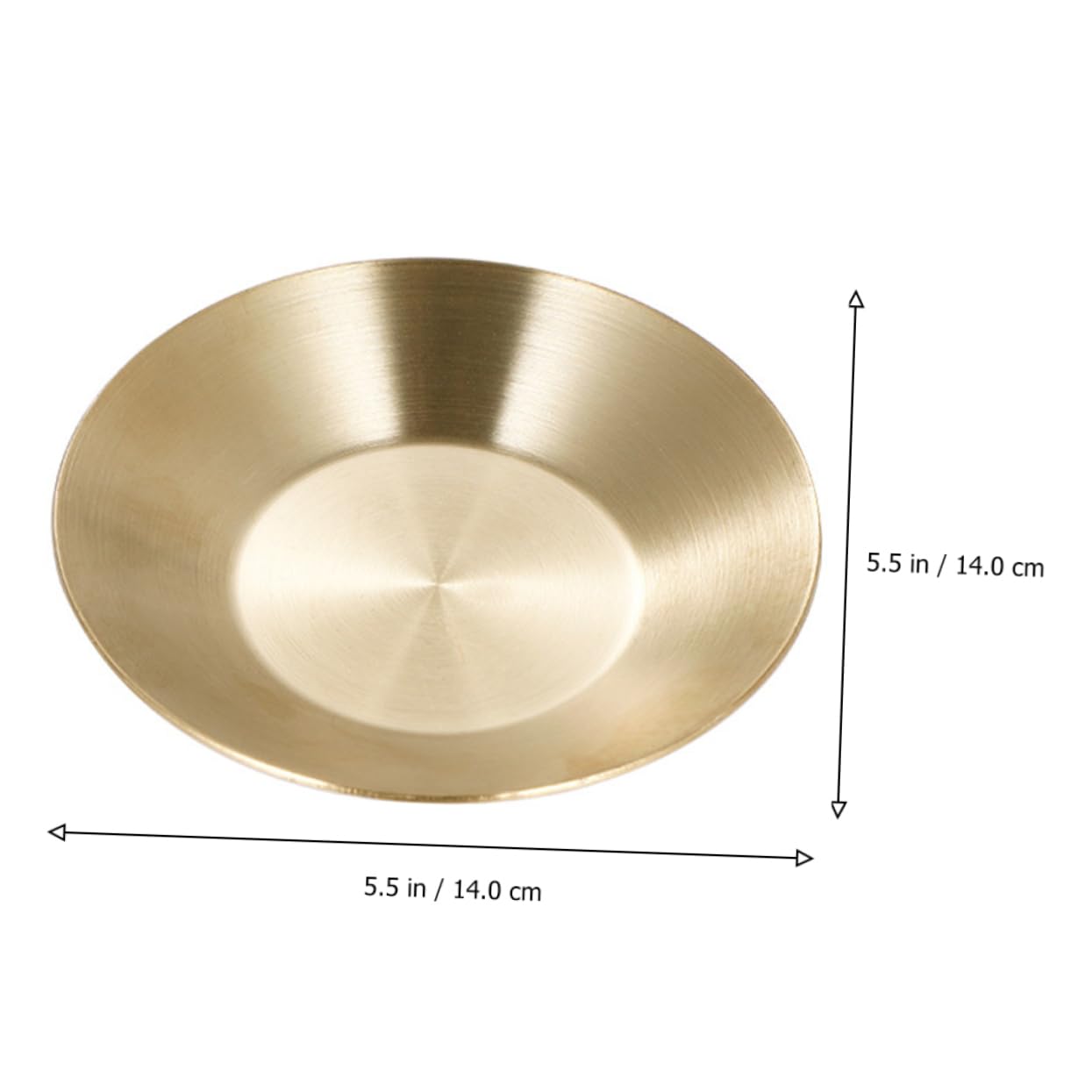 OUNONA 2pcs Sauce Dishes Dipping Bowls for Condiments Seasonings Appetizers Rustproof and Easy to Clean Serving Plates for Home Kitchen