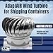AdaptAIR Wind Turbine for Shipping Containers - Designed for Conex Container, Shipping Container House Ventilation - Features a Durable Whirlybird Roof Turbine for Ventilation by Container Creations