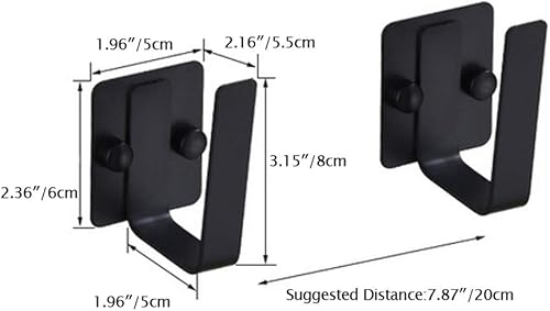 Miniatura 7 de Soporte para tapa de olla, organizador de cuchillos para tabla de cortar, de acero inoxidable perforado, para montaje en la pared, albornoz