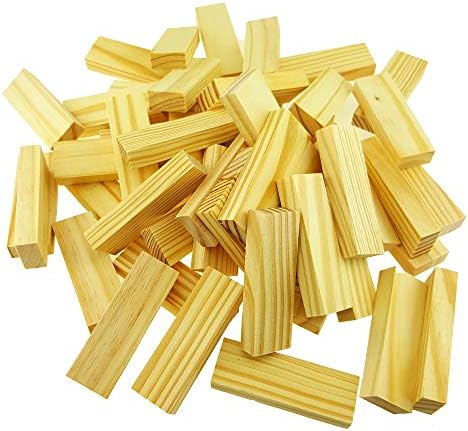 D.A.Y. Republic Classic Wooden Large Tumbling Tower Game Stacking Brick Blocks For Kids and Adults, Great Family, Party, Board Game Large Size, 54 Pieces