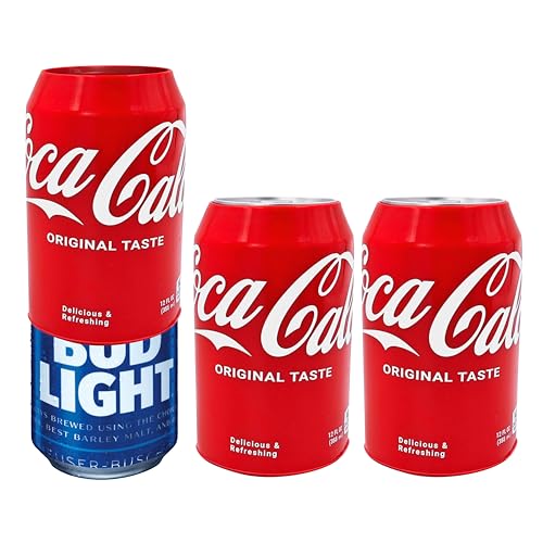 Skywin Silicone Can Cover Red - Soda Can Covers Hide Can by Disguising it as a Can of Soda (Horizontal)