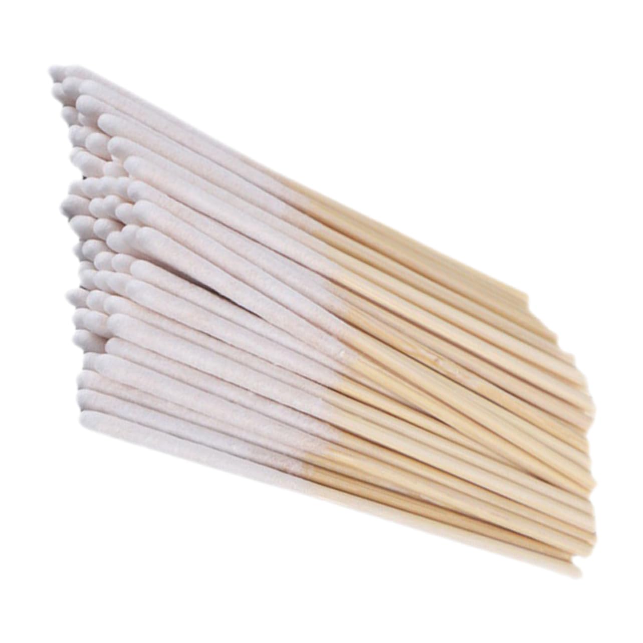 Gogogmee 60pcs Makeup Applicator Sticks for Microblading Fine Detailing Beauty Accessory Cotton Buds for Makeup Removal Portable Cotton Swabs for Home Use