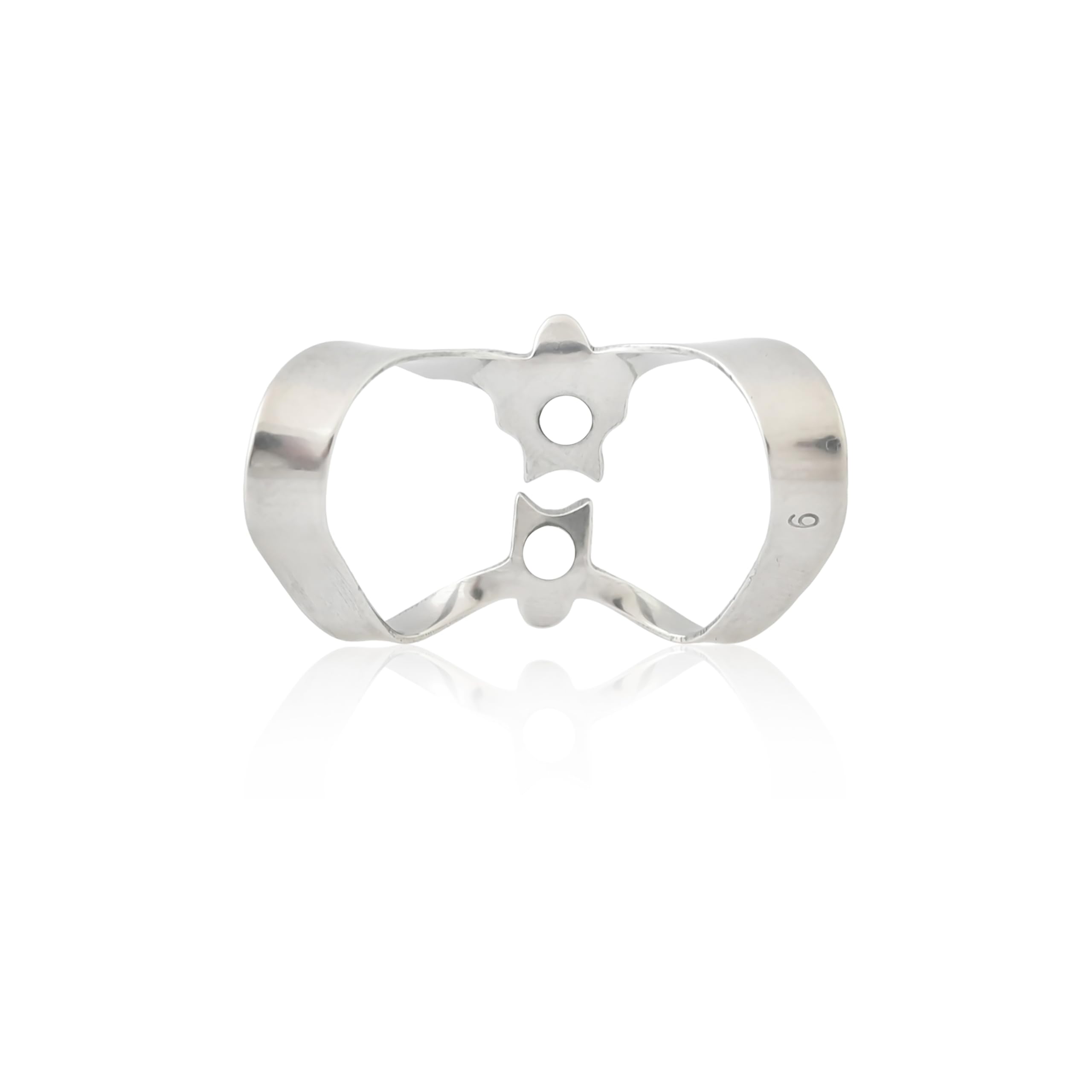 MUSAMED Rubber Dam Clamps #9 Anterior with Wings Mirror Finish Premium Grade Stainless Steel Restorative Dental Instruments Tools Endodontic Instruments