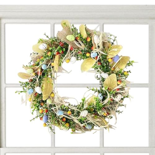 Couronne de Pâques résistant aux intempéries pour décoration extérieure - 2