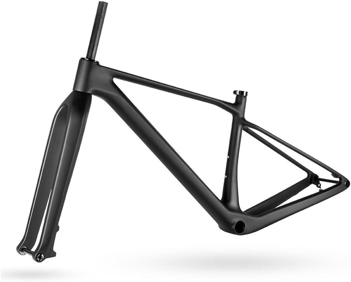 29er Carbon Fibre Frame 15.4/17.3/18.9in Mountain Bike Boost Frame with Carbon Fibre Fork 15 * 110mm 12 * 148mm Thru-Axle Disc Brake Hardtail Frame Press-fit BB92(L-29 * 18.9")