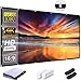RELEE Projector Screen 120 inch HD Foldable Anti-Crease Portable Outdoor Indoor Projector Movies Screen Wall Mount for Home Theater Support Double Sided