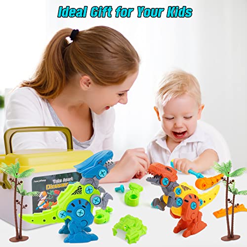 Dinosaur Take Apart Toys With Drill Storage Box - Stem Dinosaur Toys For Kids 3-5 5-7 Educational Construction Building Toys For 3, 4, 5, 6, 7 Year Old Boys, Ideal Xmas Birthday Gifts (4 Pack) #TOP6