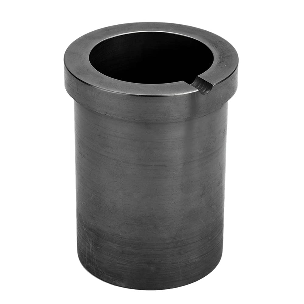Crogiolo di grafite ad alta purezza, 1-4 kg, per metallo di fusione e metallo ad alta temperatura resistenza a coppa stampo in metallo (1 kg)