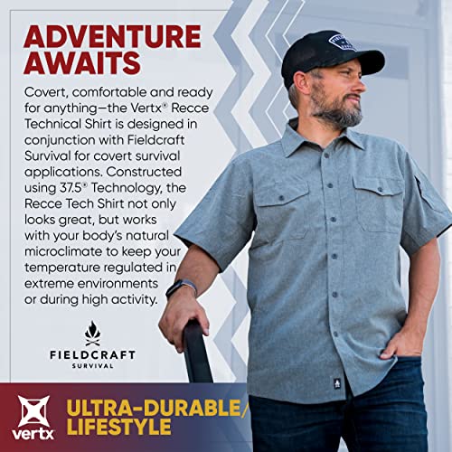 Vertx Recce Technical Short Sleeve Tactical Shirts for Men, CCW, EDC Shirt Outdoor, Overlanding, Hiking, Adventure2
