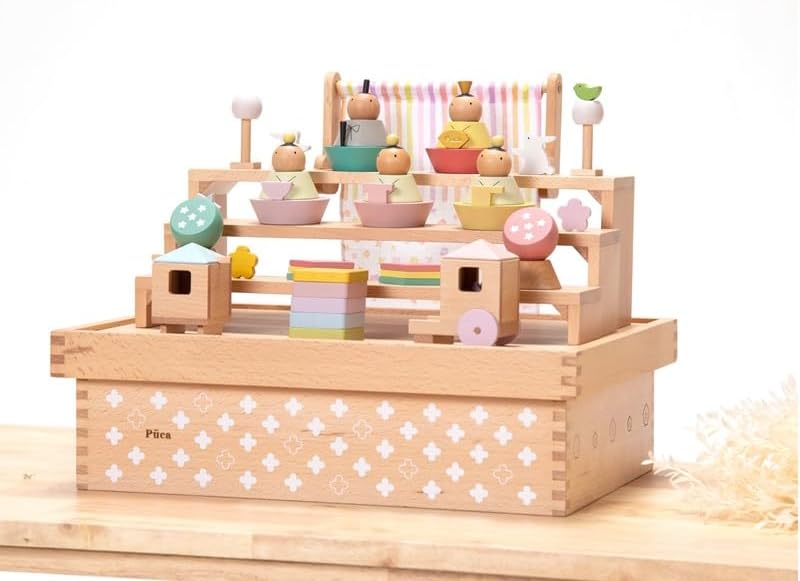 雛人形 木村一秀作 江戸木目込み人形 親王飾り 会津曙塗り収納セット