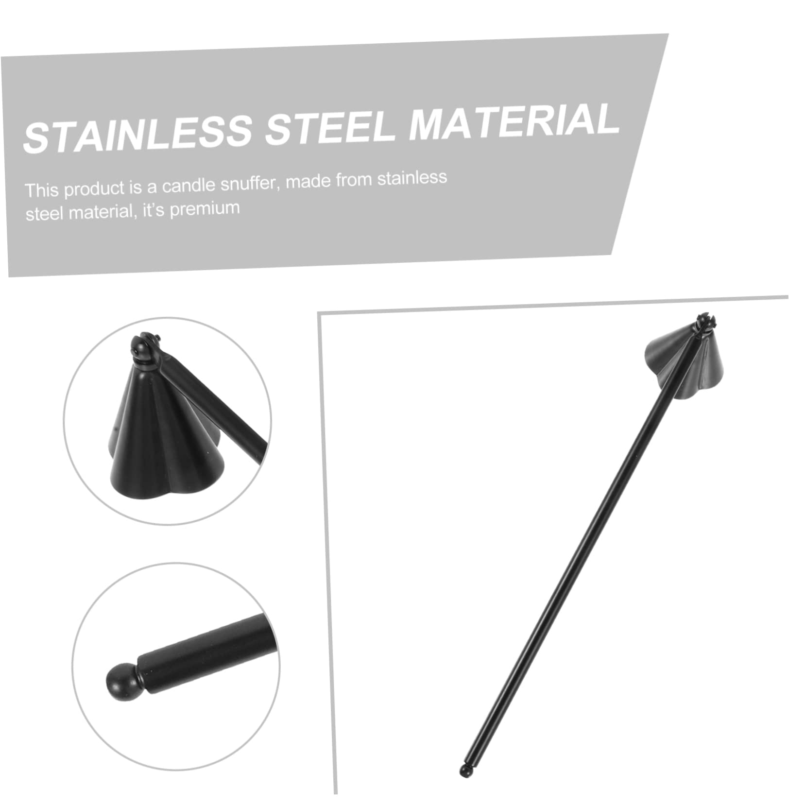 PRETYZOOM Extinguishing Candle Cover Wick Flame Extinguisher Candle Accessories Candle Out Tealight Candles Wick Flame Snuffer Fire Extinguisher for Home Stainless Steel The Bell