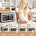 4 Slice Toaster Touch Screen, Stainless Steel Toasters Digital Timer, Dual Control Panel Toasters, 8 Shade Settings 6 Bread Types for Bagel, Cancel, Defrost 1650W Black