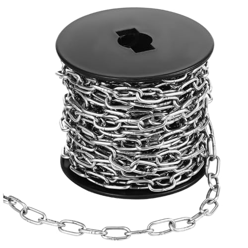 FUNOMOCYA Stainless Steel Link Chain Light Duty Utility Chain for Home Outdoor Camping and Hanging Applications