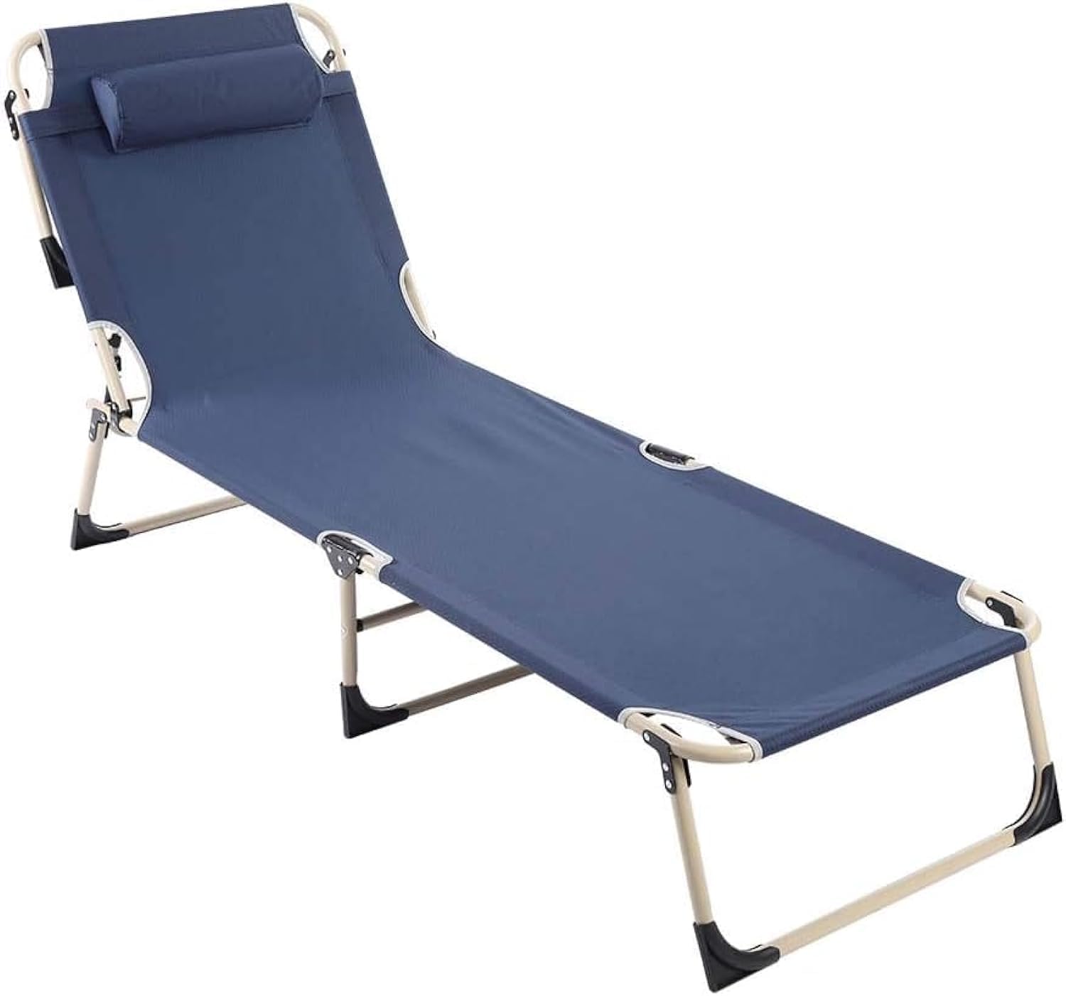 Foldable Camping Bed With Head Rest | Zero Gravity Beach Chair | Sun Lounger | Lightweight Outdoor Picnic Chair | كرسي رحلة