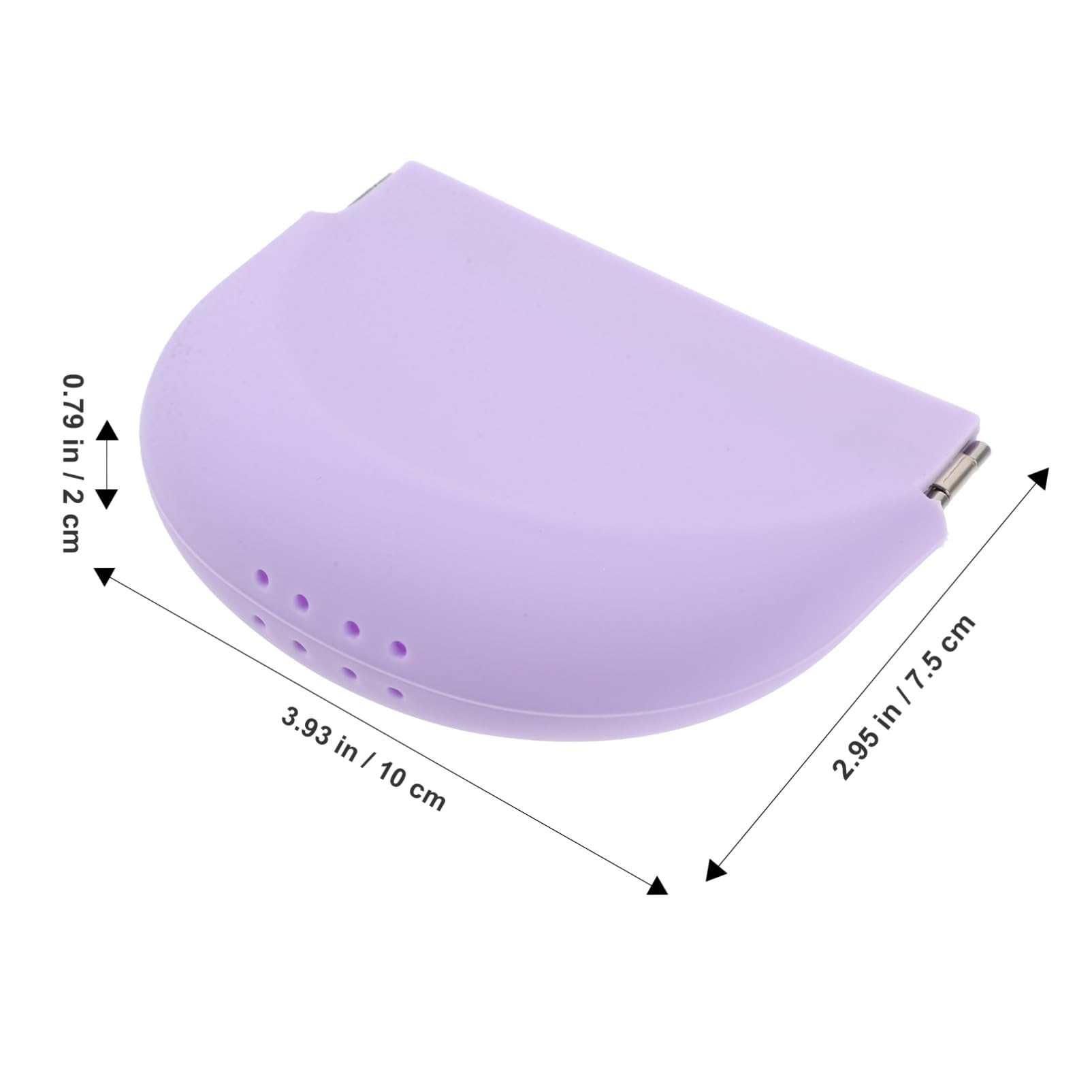 Healvian 4piezas Estuche Para Dentaduras Postizas y Retenedores Caja Portátil De Almacenamiento Cierre Seguro y Protección