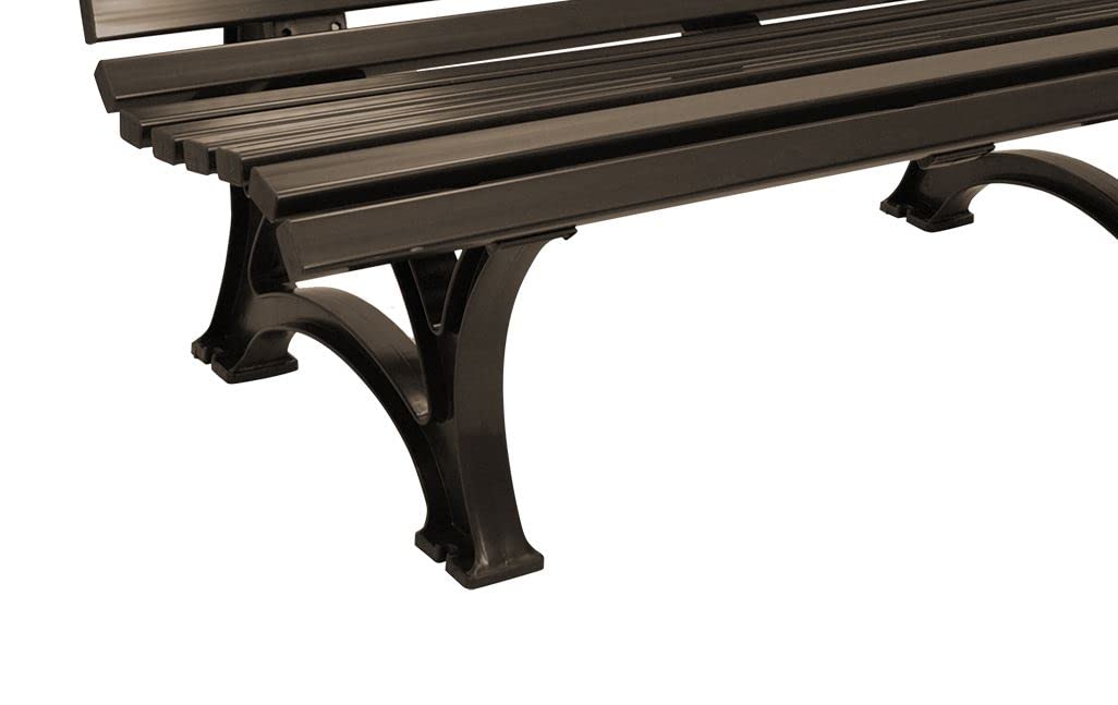 Gartenbank 3-sitzer 150cm, Kunststoff braun, wetterfest, Outdoor