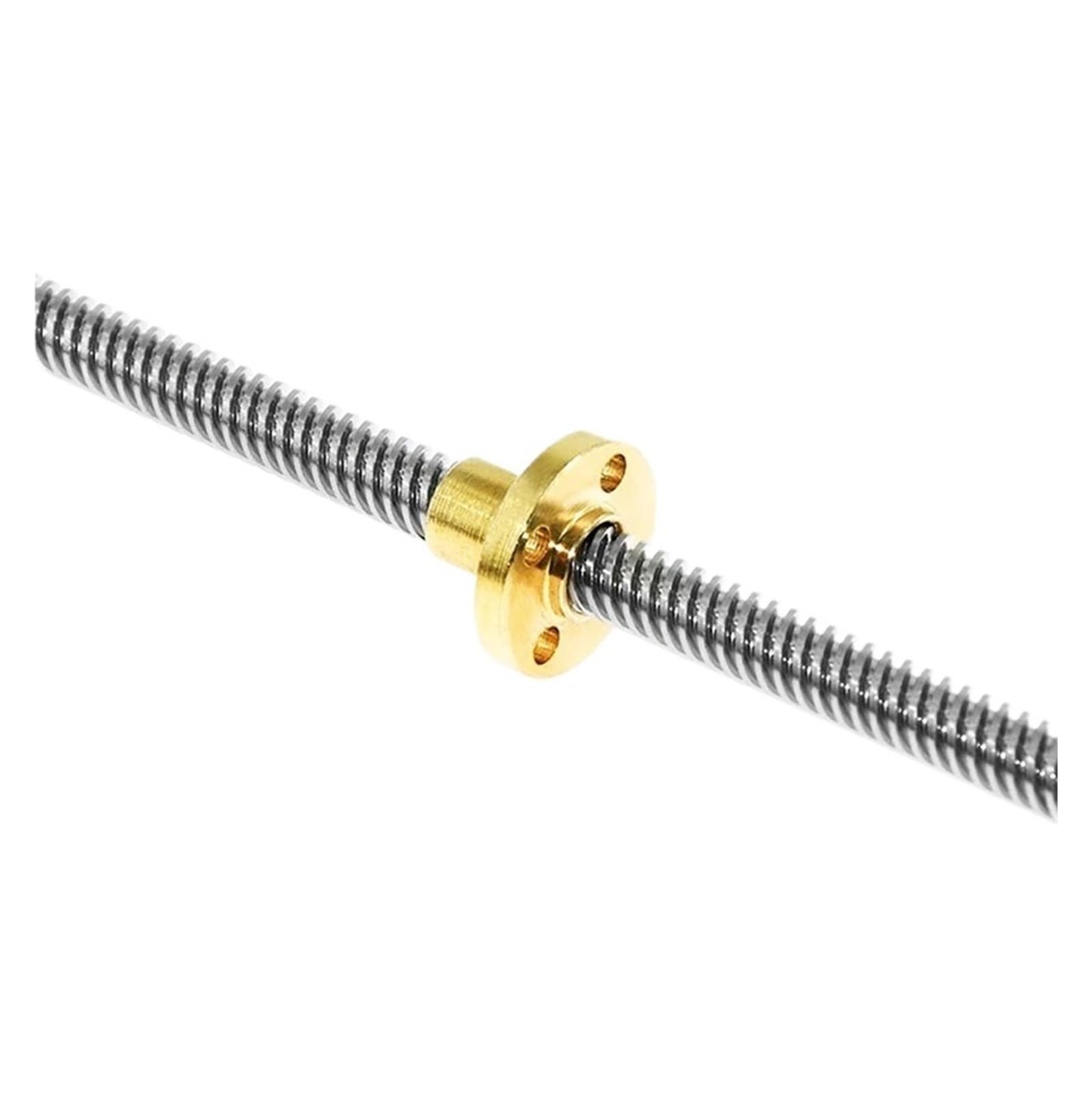 Metal Ball Screw nut T8 Lead Screw OD 8mm Lead 12mm Pitch 2mm Lenght 100mm-600mm with Brass Nut(200mm)