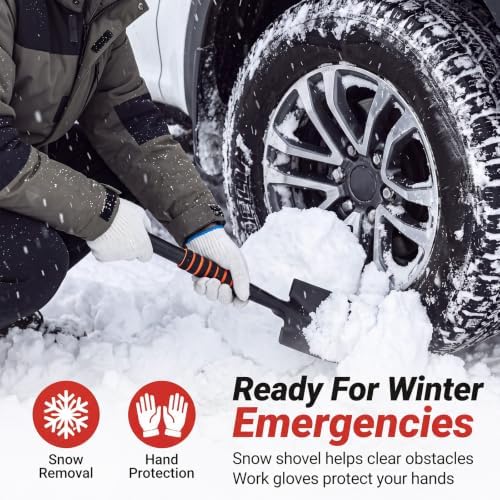5 Pcs Foldable Tire Traction Mats Recovery Kit with Shovel & Gloves — 사진 6