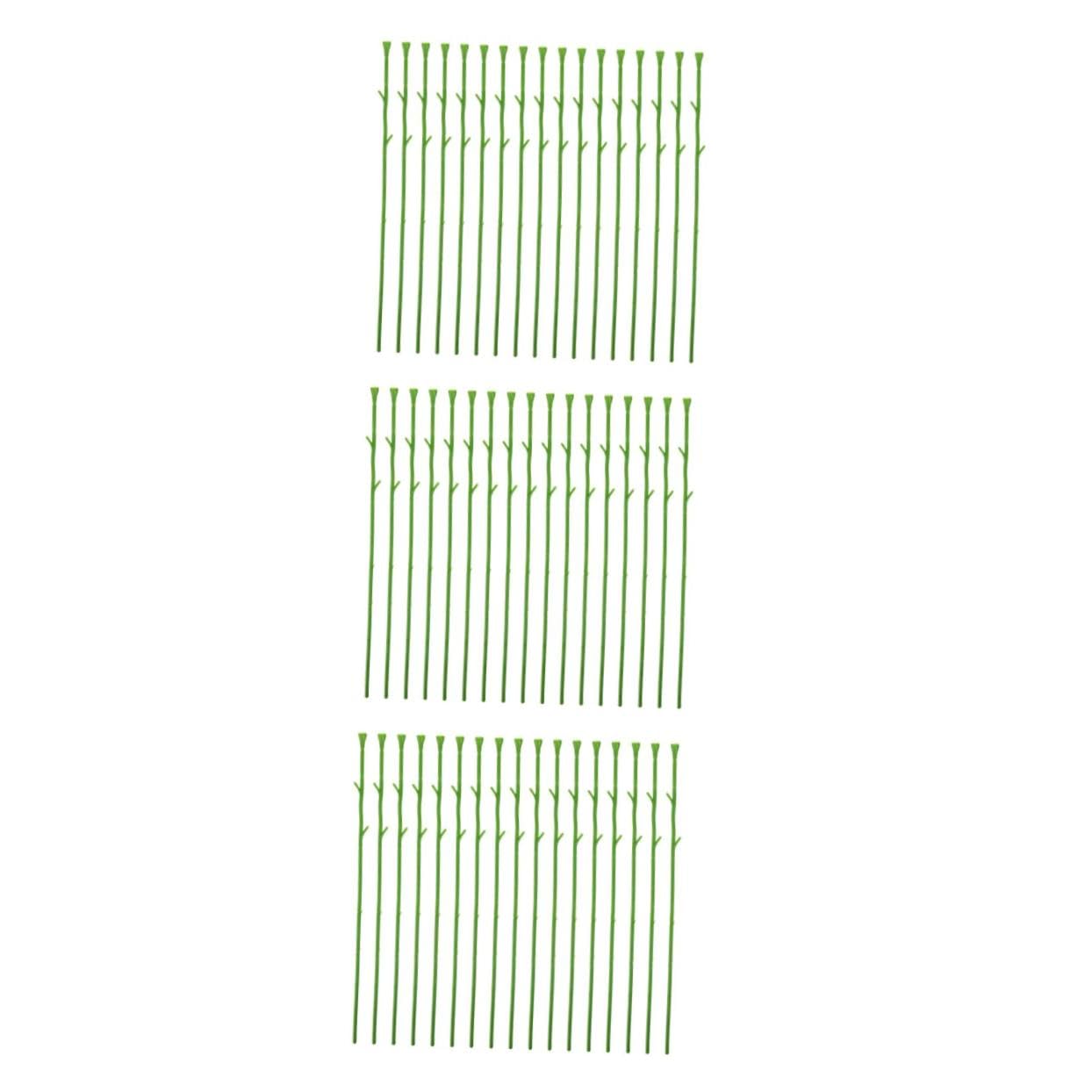 Tofficu 150 Pezzi Artificiale Verde Flessibile per Composizioni Fai da Te Corto per Decorazioni Bouquet e Creativo