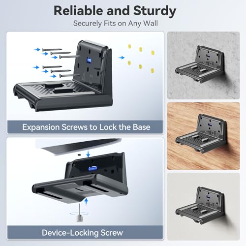 Image of P5 Wall Mount Kit with Controller Holder Compatible with P5 /Slim /Pro Disc & Digital, Pa5 Mount Floating for Gaming Accessories, Compact Pa5 Vertical Wall Shelf Organizer Bracket with Headphone Hook