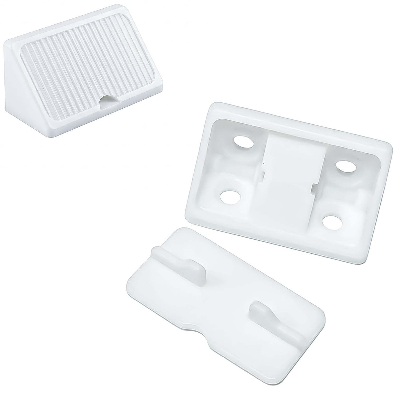 GZYCKJ 30 Pcs 90 Degree Plastic Corner Brace, White L Shape Brackets, Furniture Connectors, Shelf Support, Cabinet Reinforcement