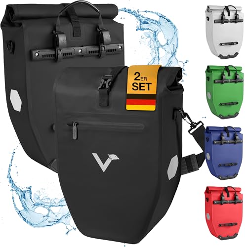Valkental® Große & wasserdichte Gepäckträgertasche - Fahrradtasche für...