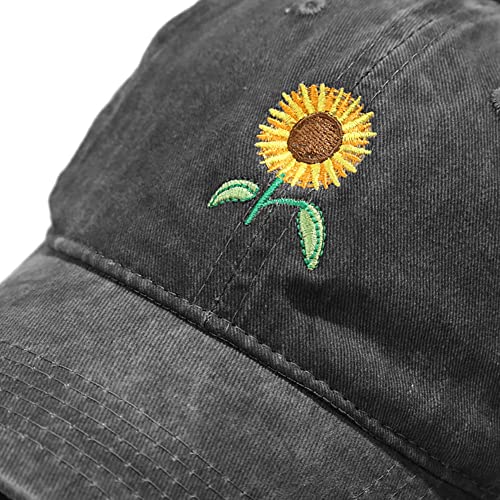 Image of XYIYI Vintage Washed Distressed Baseball Cap Adjustable Cotton Dad Hat for Women Men