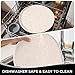 Comtim Waterproof Dog Food Mat - 2 Pack Silicone Pet Food Mat Dog Food Bowl Mats Cat Water Mats Eating Tray, Non-Slip Pet Placemat with Lip for Messy Drinkers to Protect Floor, Beige 11