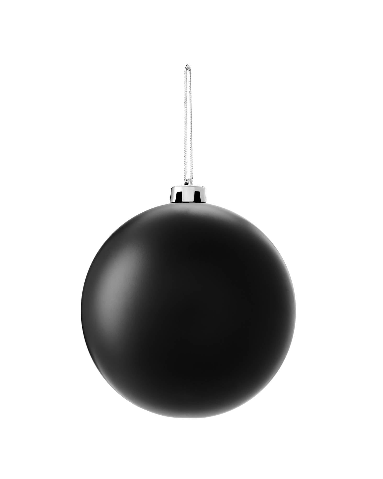 Black Large Shatterproof Bauble