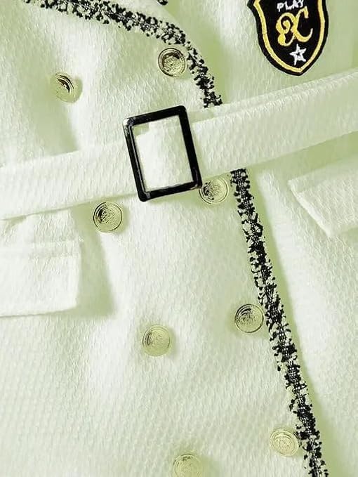 Girls Short Sleeve Blazer, Autumn Style, Casual Jacket for Baby Girls4