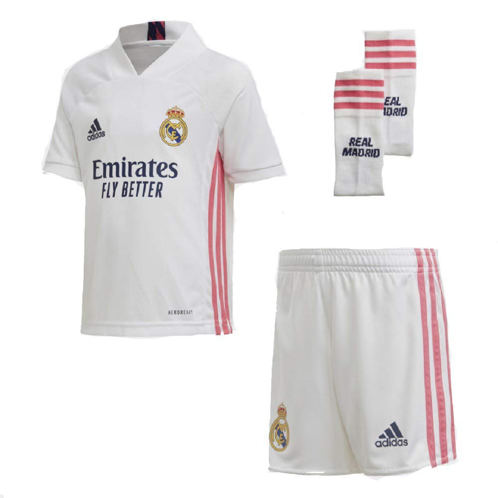 adidas Real Madrid Temporada 2020/21 Equipación Completa Oficial Equipación Completa Oficial Niños