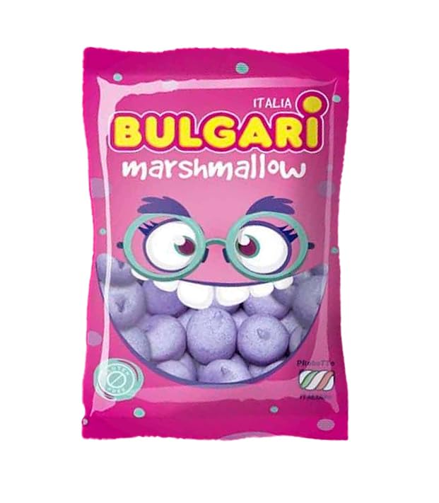 iChuches | Marshmallow Bolas de Colores - Nubes Dulces | Ideal para Mesas Dulces, Bolsas De Cono, Decoración Fiestas | 100 Unidades (Violetas)
