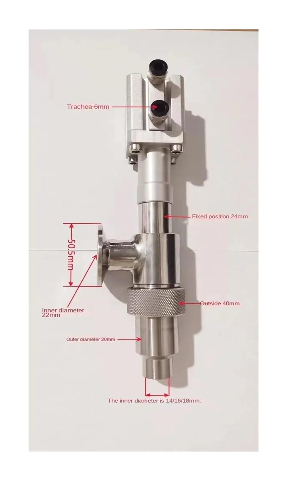 Pneumatisches Düsenfüllventil mit Tropfschutzclip(10mm)
