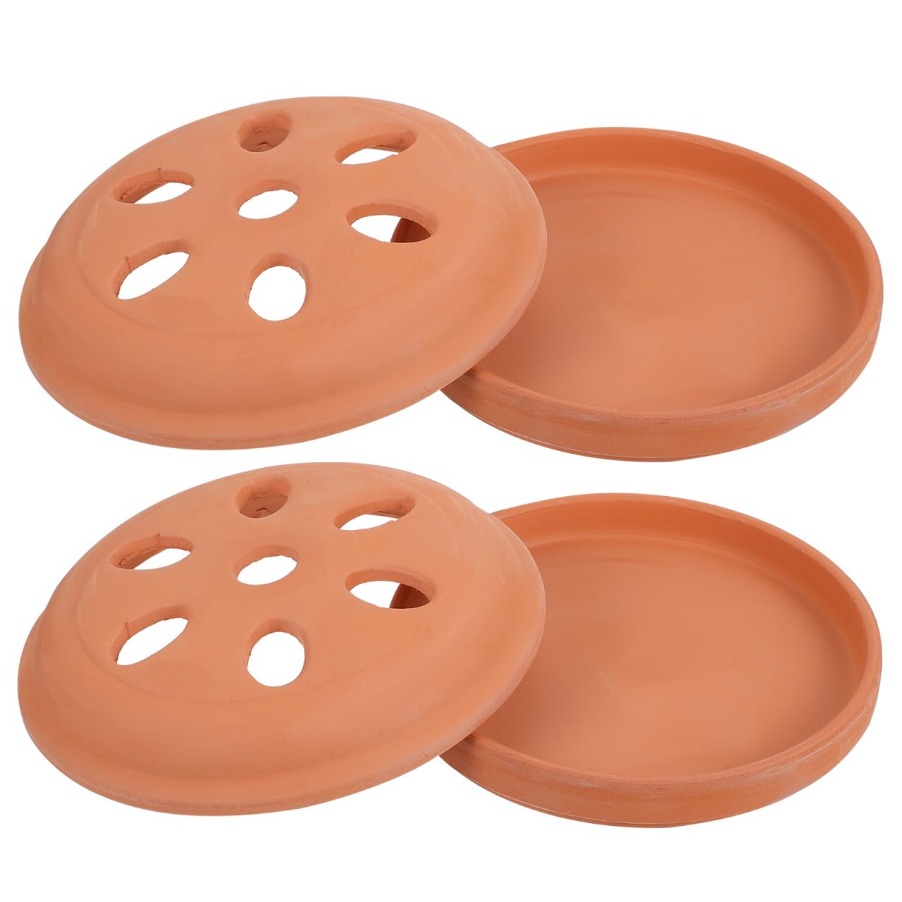 OUNONA Brûleur De Bobine De Moustique en Terre Cuite avec Ventilation Optimale Support Portable pour Maison Jardin Terrasse Décoratif Et Facile À Nettoyer