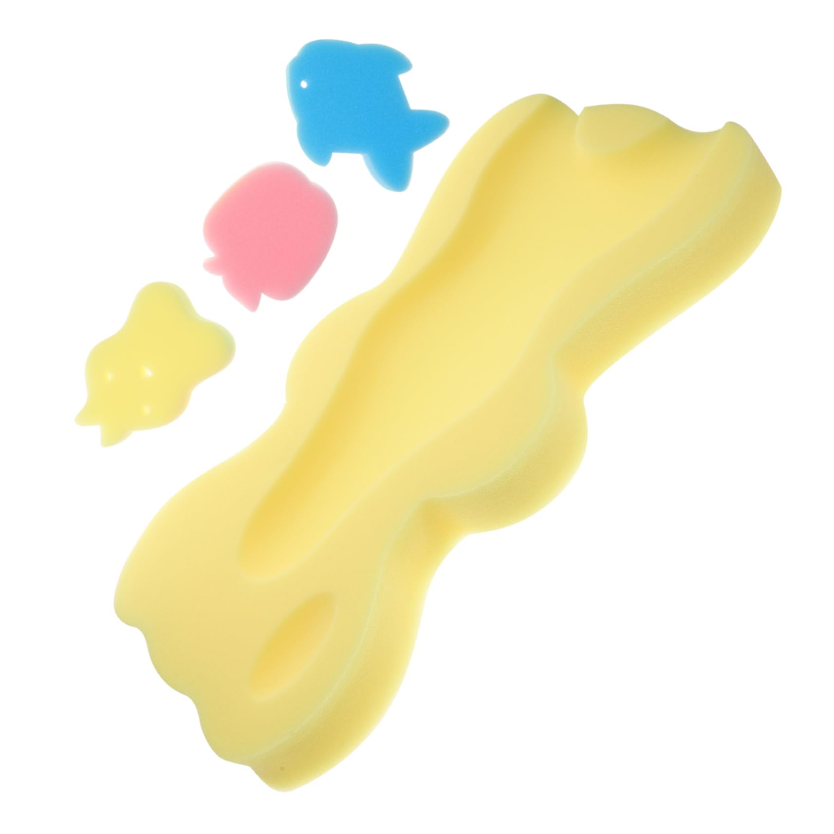 AOKWAWALIY Esponjas de baño para baño, esponja de lufa, esponjas de baño para ducha, esponja de bebé, soporte para bebé, almohadilla de baño para bebé, esponja de lufa, esponja antideslizante para