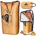 Orerered BBQ Blanket for Resting Meat, 21in Reusable Meat Insulated Resting Bag BBQ Brisket Blanket with Wide Mouth for Turkey Large Brisket/Beef Smoking Meat Accessories