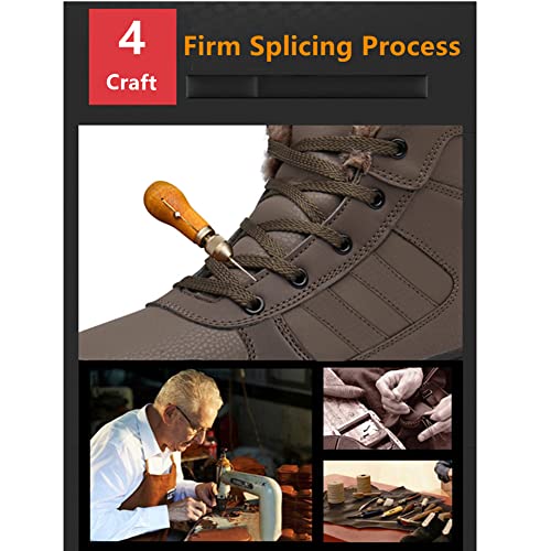 Minjet Stivali da Neve Uomo Inverno Impermeabile