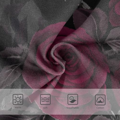 Watercolor Burgundy Roses Toddler Girls Panties, Cotton Underwear Girls, 2T–8 Years3