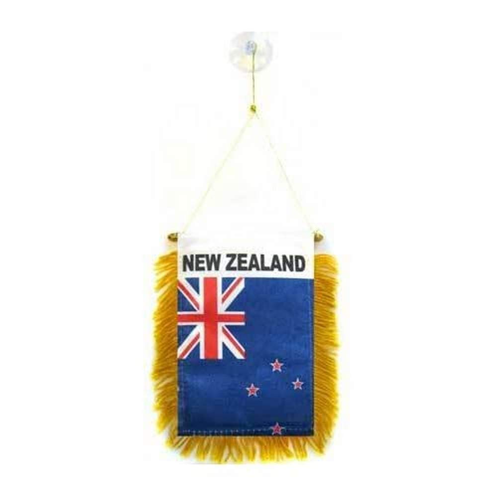 AZ FLAG New Zealand Pennant 4x6 in 100D Polyester Suction Cup
